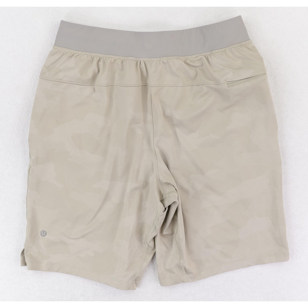 Lululemon T.h.e. Linerless Shorts 9" Medium Variegated Mesh Camo Max Raw Linen - Picture 2 of 9